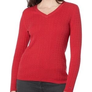 Tommy Hilfiger Women's Classic Fit V-Neck Sweater